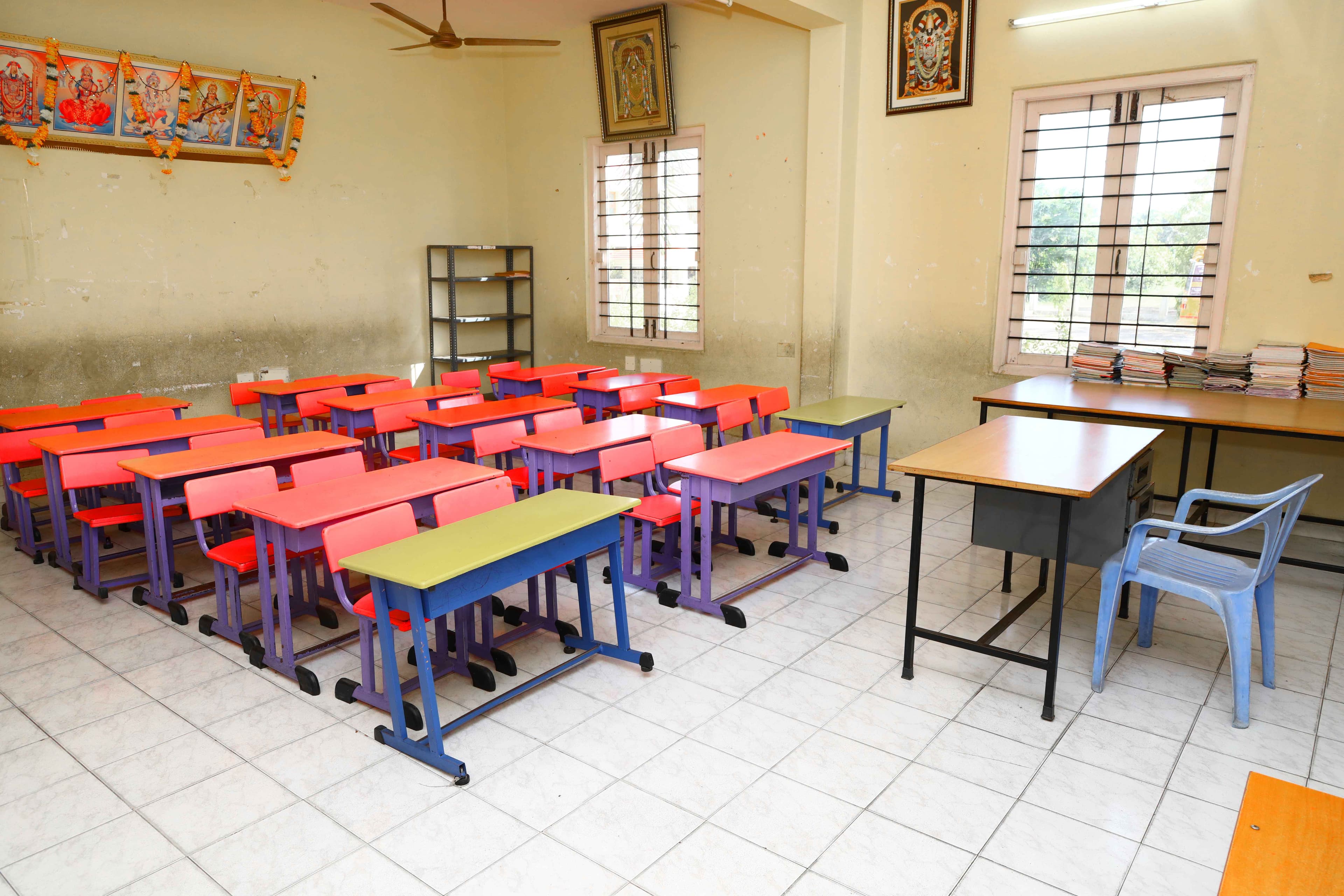 Classroom at SRS Vidya Mandir